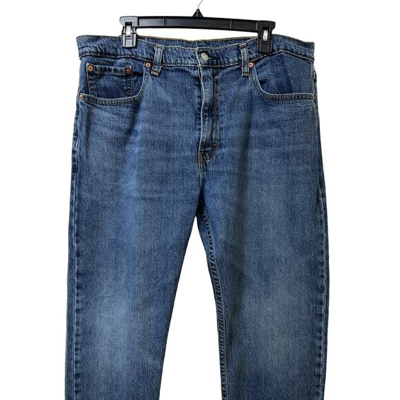 Levi’s Mens 502 Tapered Leg Cotton Blend Jeans Size 38x30 Blue Zip Fly Dadcore - Picture 2 of 7